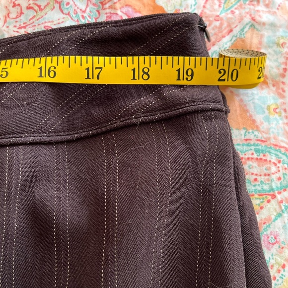 Brown pinstripe skirt suit from Anne Klein - Picture 6 of 8
